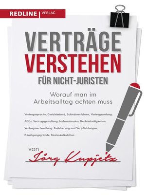 cover image of Verträge verstehen für Nicht-Juristen